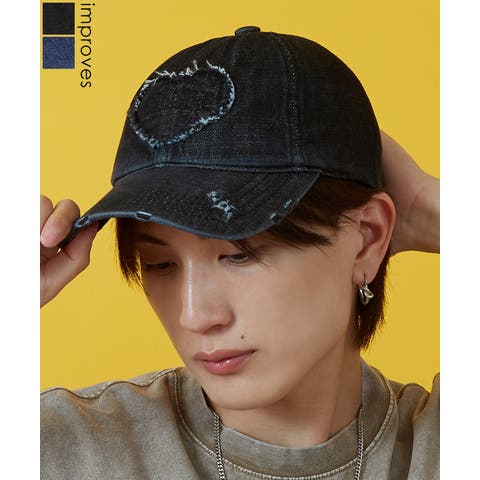 improves（インプローブス） | キャップ メンズ レディース ダメージ デニム ストリート スケーター アメカジ 古着MIX 韓国