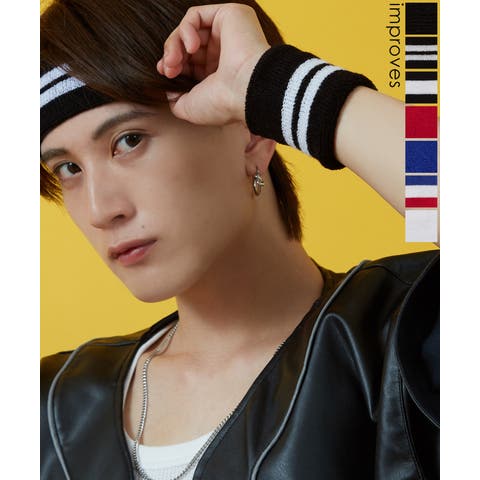 improves（インプローブス） | リストバンド メンズ レディース 帽子 スポーツ ダンス アクセサリー フェス スケーター ストリート アメカジ カジュアル 韓国ストリート Y2K