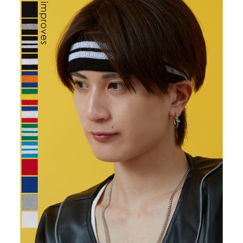 improves（インプローブス） | ヘアバンド メンズ レディース 帽子 スポーツ ダンス アクセサリー フェス スケーター ストリート アメカジ カジュアル 韓国ストリート Y2K