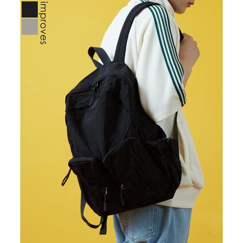 improves（インプローブス） | リュック メンズ レディース 軽量 ミニ バッグ バックパック 鞄 通勤 旅行 大容量 ナイロン きれいめ カジュアル 黒 ユニセックス 韓国ファッション Y2K