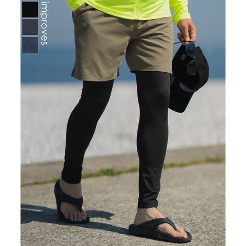 improves（インプローブス） | レギンス メンズ ラッシュガード インナー 水着 海水浴  アメカジ カジュアル サーフ サーファー ストリート 西海岸 大人カジュアル ブラック ネイビー