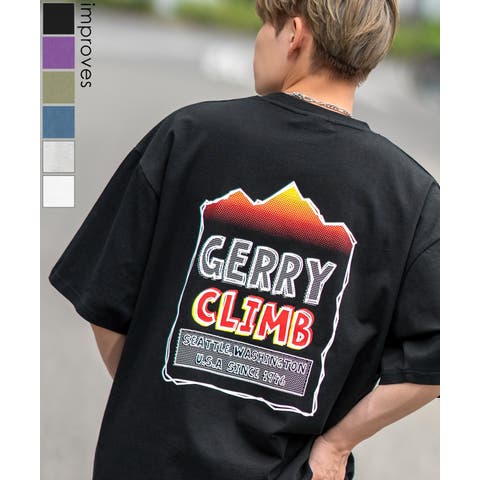 improves（インプローブス） | 半袖Tシャツ メンズ GERRY ジェリー 別注プリント カットソー バックプリント ワンポイントプリント アウトドア ストリート アメカジ
