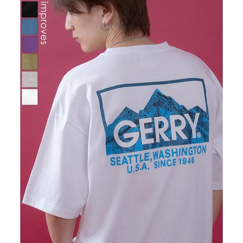 improves（インプローブス） | 半袖Tシャツ メンズ GERRY ジェリー 別注プリント カットソー バックプリント ワンポイントプリント アウトドア ストリート アメカジ