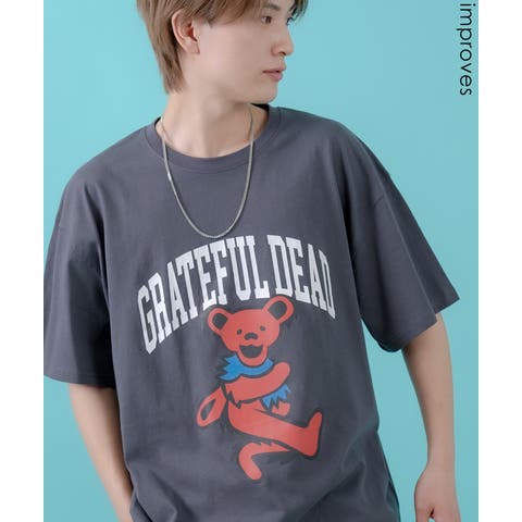 improves（インプローブス） | Tシャツ メンズ レディース  GRATEFUL DEAT キャラクター トップス ルーズフィット ゆったり カジュアル アメカジ ストリート スケーター 古着MIX