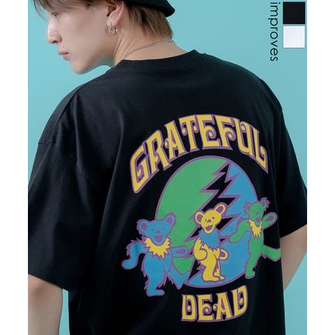 improves（インプローブス） | Tシャツ メンズ レディース  GRATEFUL DEAT キャラクター トップス ルーズフィット ゆったり カジュアル アメカジ ストリート スケーター 古着MIX