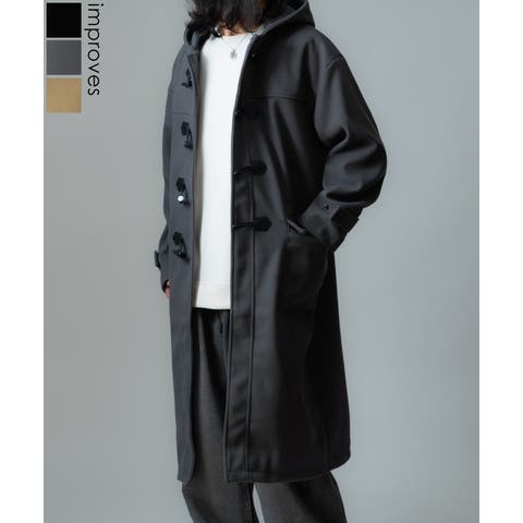 improves（インプローブス） | コート メンズ ウールライク ステンカラーコート ロングコート 大きめ モード きれいめ クラシカル カジュアル シンプル オーセンティック 古着MIX 韓国