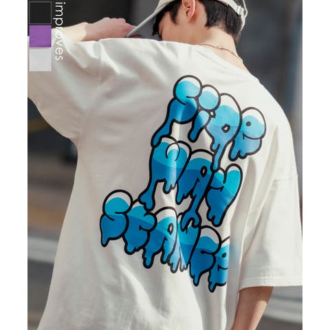 improves（インプローブス） | 半袖Tシャツ メンズ SIDEWAY STANCE サイドウェイスタンス オリジナルプリント グラフィック ドリップロゴ タギングロゴ オーバーサイズ 大きめ