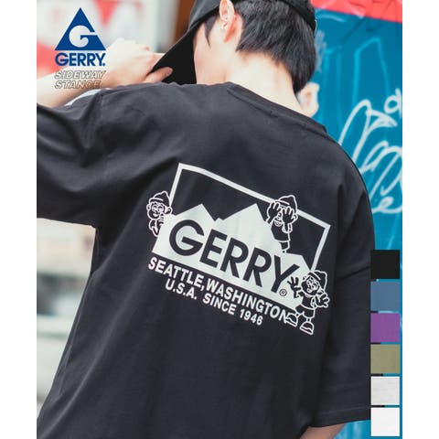 improves（インプローブス） | 半袖Tシャツ メンズ GERRY×SIDEWAY STANCE ジェリー サイドウェイスタンス 別注コラボ プリント カットソー ボックスロゴ アウトドア ストリート スケーター