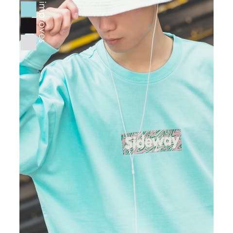 improves（インプローブス） | 長袖Tシャツ メンズ SIDEWAY STANCE サイドウェイスタンス オリジナルプリント グラフィック ロンT ボックスロゴ ロック オーバーサイズ 大きめ アメカジ