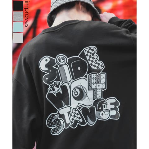 improves（インプローブス） | トレーナー メンズ SIDEWAY STANCE サイドウェイスタンス オリジナルプリント グラフィック スウェット マスター オーバーサイズ アメカジ カジュアル