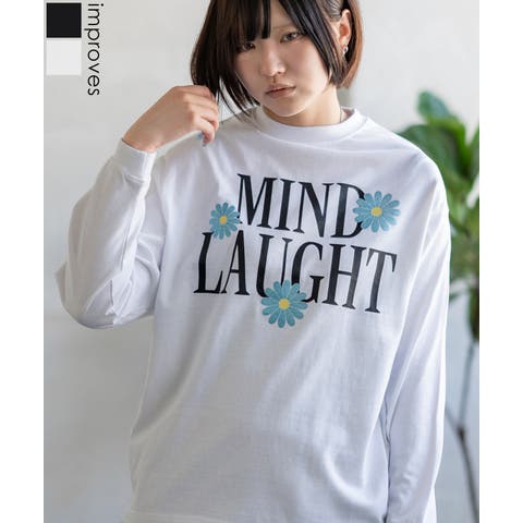 improves（インプローブス） | 長袖Tシャツ レディース SIDEWAY STANCE サイドウェイスタンス プリント フラワー ロンT Tシャツ カットソー スケーター ストリート 古着MIX 韓国