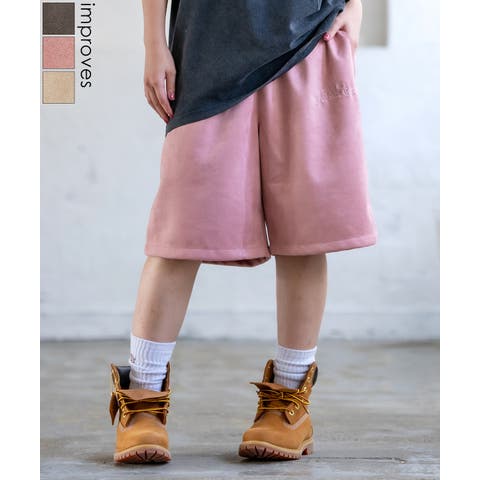improves（インプローブス） | ショートパンツ メンズ SIDEWAY STANCE サイドウェイスタンス スエードポンチ ハーフパンツ ショーツ アメカジ カジュアル スケーター ストリート 古着MIX 韓国
