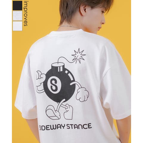 improves（インプローブス） | 半袖Tシャツ メンズ SIDEWAY STANCE サイドウェイスタンス オリジナルプリント Sボム カットソー アメカジ スケーター ストリート