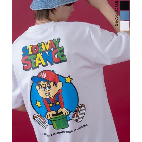 improves（インプローブス） | 半袖Tシャツ メンズ レディース オリジナルプリント グラフィック カットソー 大きめ アメカジ カジュアル スケーター ストリート 古着MIX 韓国ファッション 