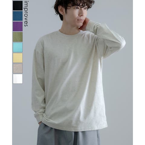 improves（インプローブス） | Tシャツ メンズ SIDEWAY STANCE サイドウェイスタンス 無地 ロンT カットソー 大きめ アメカジ カジュアル スケーター ストリート 古着MIX 韓国ファッション