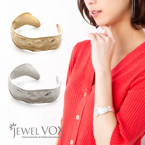 Jewel vox（ジュエルヴォックス） | アンティーク 平打ち ワイド ブレスレット バングル レディース 女性 結婚式 カジュアル パーティードレス   アクセサリー 韓国 大人 人気 韓国ファッション