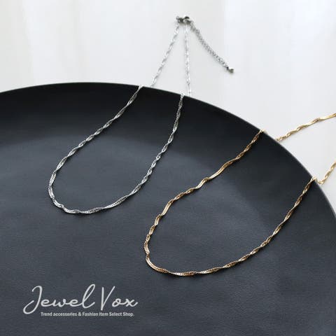 Jewel vox（ジュエルヴォックス） | ネックレス レディース 金属アレルギー ショートネックレス チェーン ゴールド シルバー ニッケルフリー 安心 デイリー シンプル カジュアル 韓国ファッション 韓国 人気 大人
