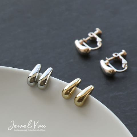Jewel vox（ジュエルヴォックス） | ピアス イヤリング レディース ドロップ チタンポスト ニッケルフリー 金属アレルギー対応 しずく ぷっくり 小さめ 華奢 かわいい カジュアル シンプル デイリー オケージョン 結婚式 パーティー オフィス ブランド 韓国 大人 韓国ファッション 人気