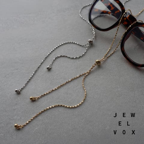 Jewel vox（ジュエルヴォックス） | 6月下旬予約商品 ネックレス ロングネックレス ニッケルフリー 金属アレルギー レディース チェーン スライドボール メタルボール Y字 ゴールド シルバー 普段使い デイリー シンプル 結婚式 女性 プレゼント 韓国 大人 韓国ファッション 人気