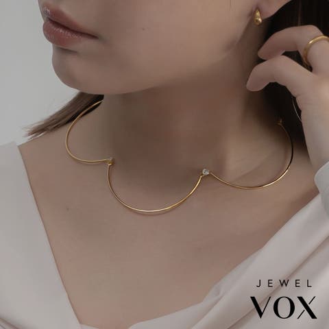 Jewel vox（ジュエルヴォックス） | ネックレス レディース ショートネックレス ニッケルフリー 金属アレルギー キュービックジルコニア 花 フラワー モチーフ チェーン ゴールド シルバー 華奢 シンプル 普段使い デイリー カジュアル 結婚式 オケージョン 韓国 大人 韓国ファッション 人気