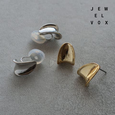 Jewel vox（ジュエルヴォックス） | ピアス イヤリング レディース ニッケルフリー 金属アレルギー チタンポスト フープ ゴールド シルバー ニュアンス いびつ カジュアル シンプル デイリー 普段使い カジュアル 韓国 大人 韓国ファッション 人気