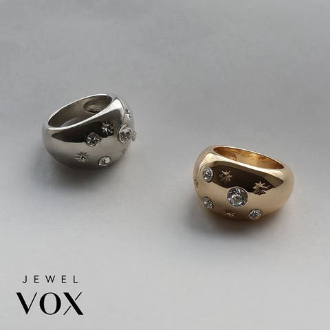 Jewel vox（ジュエルヴォックス） | リング 指輪 レディース ニッケルフリー 金属アレルギー ストーン 大ぶり ニュアンス スター 星 ゴールド シルバー 12号 ワンサイズ 普段使い デイリー カジュアル シンプル 韓国 大人 韓国ファッション 人気