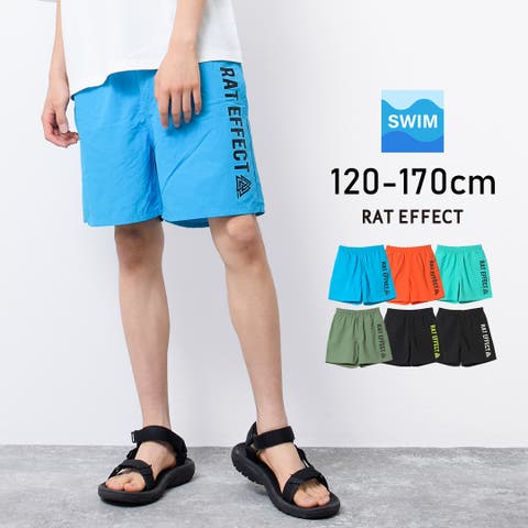 子ども服 SHUSHU（コドモフク） | ロゴプリントスイムショートパンツ 水着 ビーチパンツ ハーフパンツ サーフパンツ 海 プール キャンプ 子供服 男の子 小学生 中学生 ファッション キッズ ジュニア 120cm 130cm 140cm 150cm 160cm 170cm