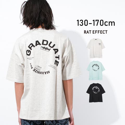 子ども服 SHUSHU（コドモフク） | GRADUATEビッグTシャツ トップス 半袖 ゆったり 子供服 男の子 小学生 中学生 ファッション キッズ ジュニア 韓国 大人っぽい ダンス 130cm 140cm 150cm 160cm 170cm