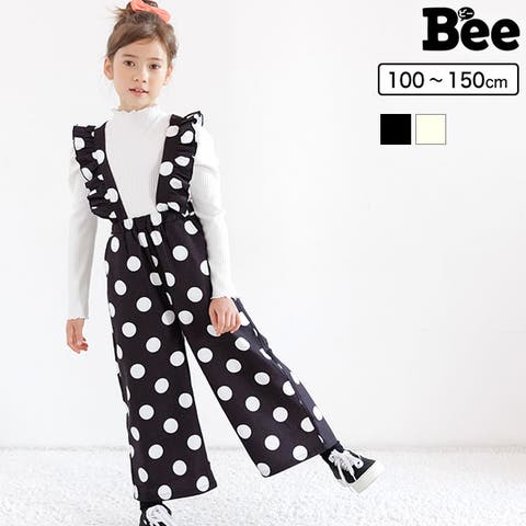 子供服Bee（コドモフクビー） | 肩フリルオールインワン 子供服 キッズ 女の子 春 秋 冬 韓国子供服