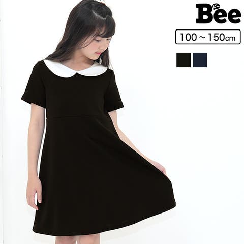 子供服Bee（コドモフクビー） | 襟付きワンピース 衿 襟 半袖 フォーマル セレモニー 結婚式 冠婚総裁 子供服 キッズ 女の子 ガールズ 春 夏 韓国子供服