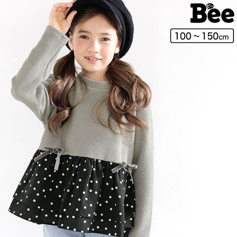 子供服Bee（コドモフクビー） | 切り替え長袖トップス 子供服 キッズ 秋 冬 韓国子供服