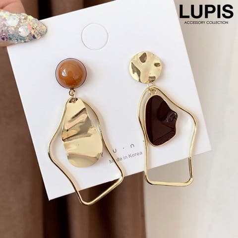 LUPIS（ルピス） | 【S925ポスト】変形メタルモダンピアス