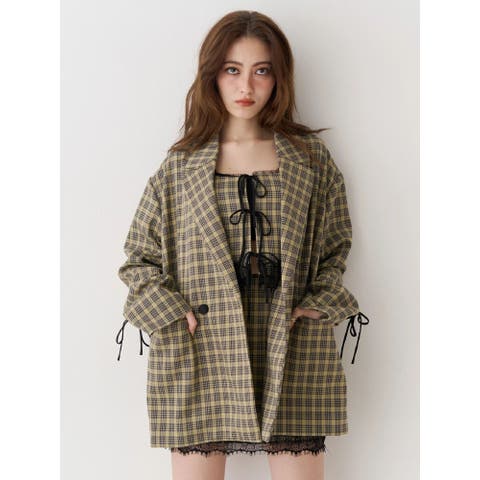 EVRIS（エブリス） | レースアップテーラードジャケット【セットアップ着用可能】