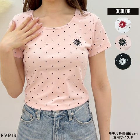 EVRIS（エブリス） | ドットSUNNYショートTシャツ