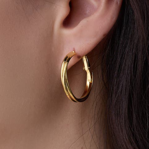 K18 18金 18k フープピアス から イエローゴールド 713ペア♡