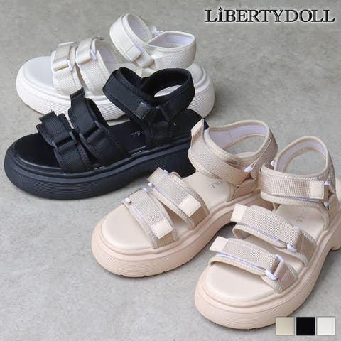 LibertyDoll（リバティードール） | 5cmヒール サンダル スポサン レディース 夏 ワンピース 韓国ファッション ベルトストラップ 厚底 ☆4168