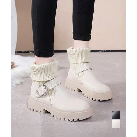 厚底クリーム色ソックスブーツ 楽天市場】ソックスブーツ 厚底の通販