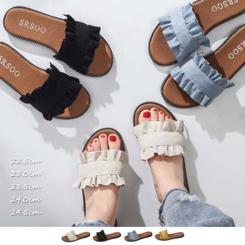 Miniministore（ミニミニストア） | かわいい スリッパ サンダル レディース 歩きやすい フラットシューズ ミュール