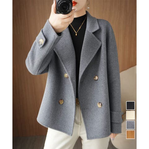 Miniministore（ミニミニストア） | ウールタッチダブルブレストショートコート