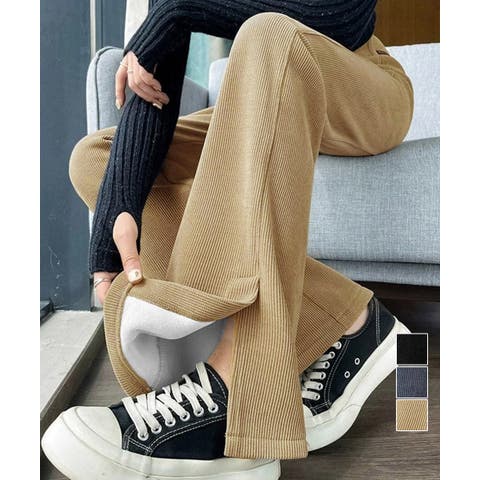 Miniministore（ミニミニストア） | 裏起毛コーデュロイパンツ微フレアパンツ冬