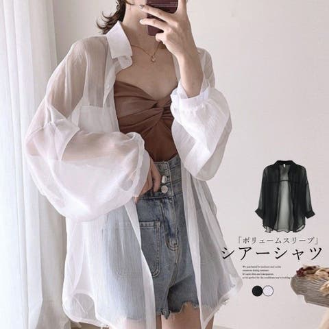Miniministore（ミニミニストア） | シアーシャツブラウス カーディガン 夏