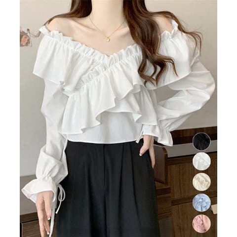 [susin] 十字礼賛 フリルブラウス epetice susin] 十字礼賛 フリルブラウス epetice トップス