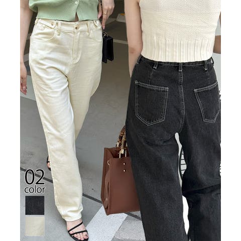 Miniministore（ミニミニストア） | ハイウエストデニムパンツ ウエストボタン