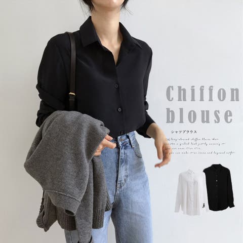 Miniministore（ミニミニストア） | シフォンブラウス 長袖 レディース オフィスカジュアル