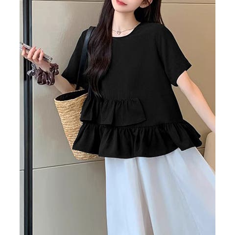 フリル付き黒長袖ブラウス　可愛いカラフルボタン 楽天市場】【44％OFF】シャツ レディース ブラウス 長袖