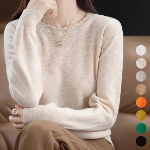 ミスウェディー（ミスウェディー） | クルーネック ニットカーディガン レディース 薄手 長袖 シンプル 春秋 韓国