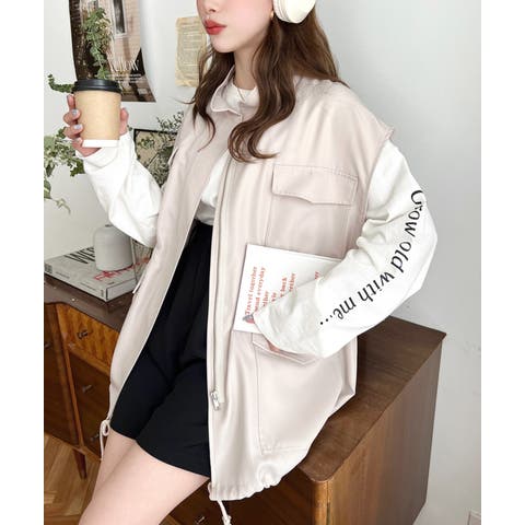 moment+（モーメントプラス） | スタンドカラーミリタリーベスト