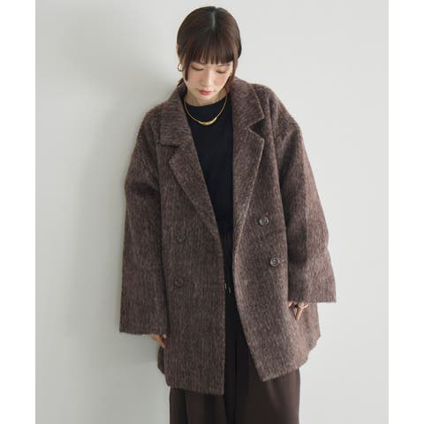 RETRO GIRL（レトロガール） | 【WEB限定】シャギーダブルブレストコート
