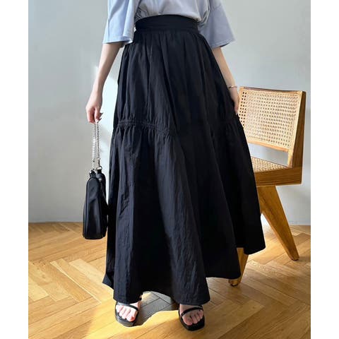 NICE CLAUP / OLIVE des OLIVE　OUTLET（ナイスクラップ） | 【one after another】ドロストギャザーロングスカート