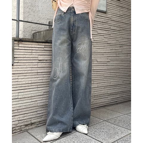 RMAF　NICE CLAUP / OLIVE des OLIVE（リマインドミーアンドフォーエ） | 【S/Mｻｲｽﾞ展開】ｷﾗｷﾗﾛｺﾞﾊﾞｷﾞｰﾃﾞﾆﾑﾊﾟﾝﾂ